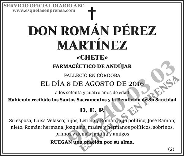 Román Pérez Martínez